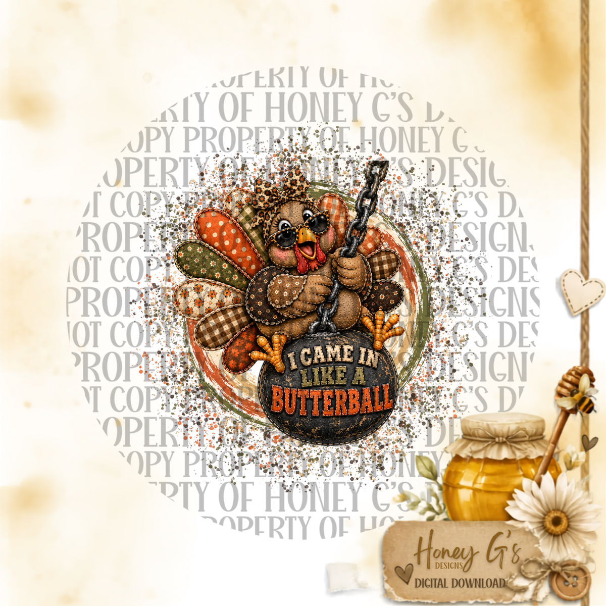 Wreckin' Gobbler | Fall PNG Digital Download