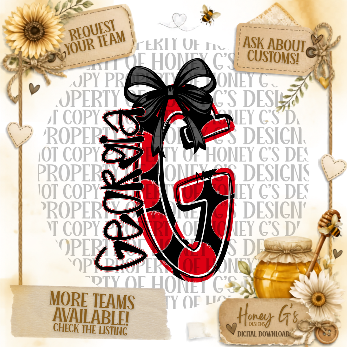 Dotted N Darling | Game Day PNG Digital Download