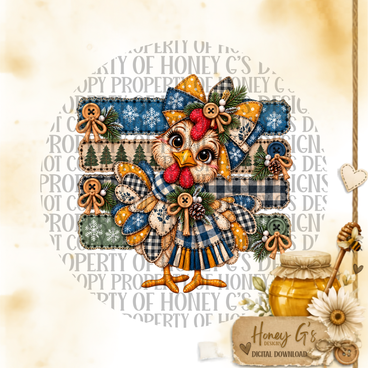 Clara Belle | Holly Jolly Homestead | Christmas PNG Digital Download