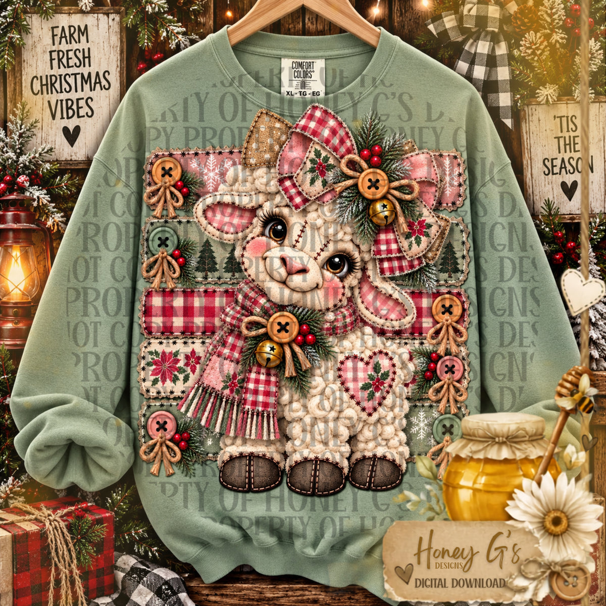 Lucy Joy | Holly Jolly Homestead | Christmas PNG Digital Download