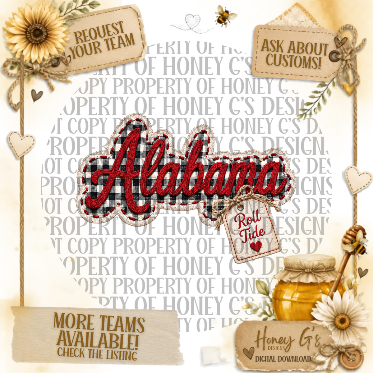 Sweet As Honey | Game Day PNG Digital Download