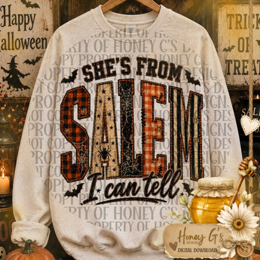 She's From Salem, I Can Tell | Fall PNG Digital Download