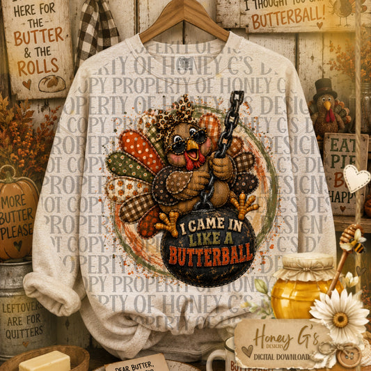 Wreckin' Gobbler | Fall PNG Digital Download
