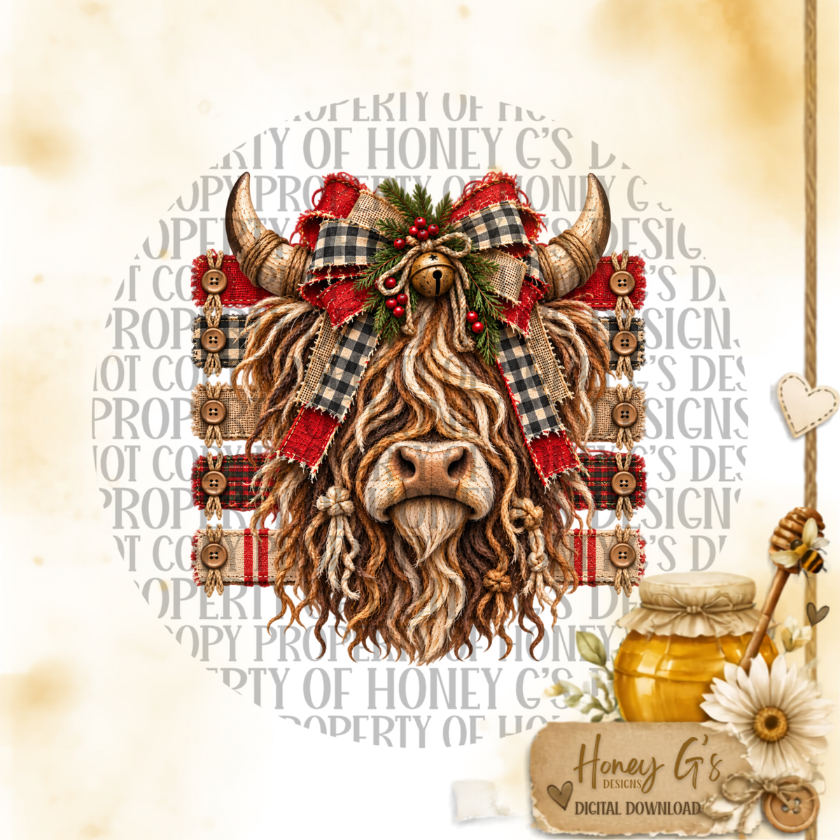 Jingle Bess | Christmas PNG Digital Download