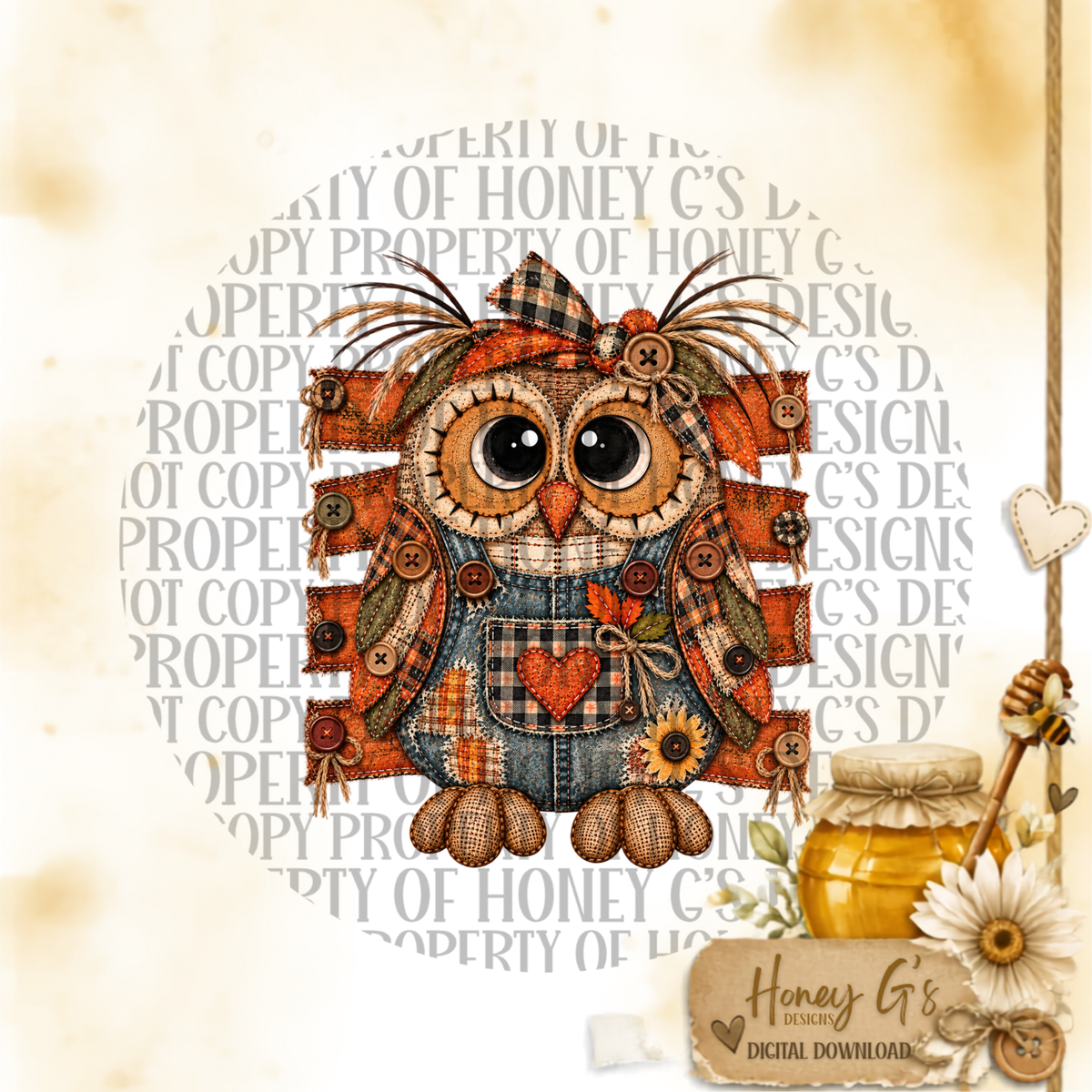 Ollie Hoot | Fall PNG Digital Download