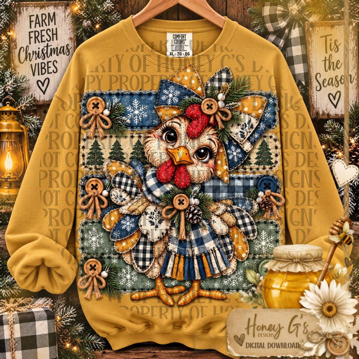 Clara Belle | Holly Jolly Homestead | Christmas PNG Digital Download