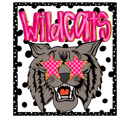 Dotted Mascot Wildcats