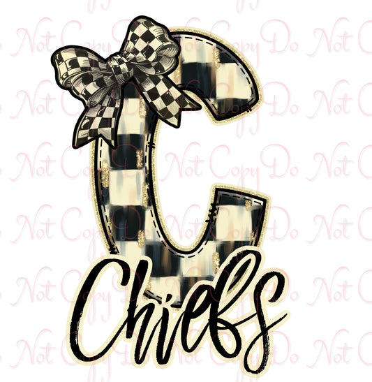 Checker Glittery Chiefs