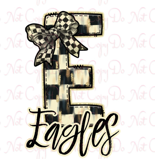 Checker Glittery Eagles