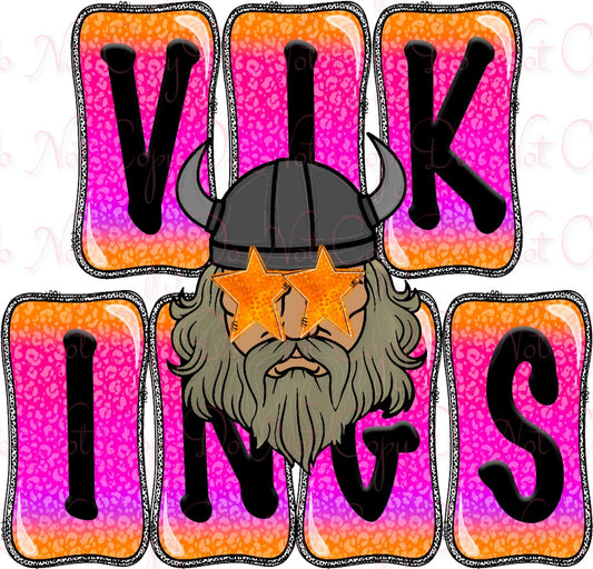 Rainbow Mascot Vikings