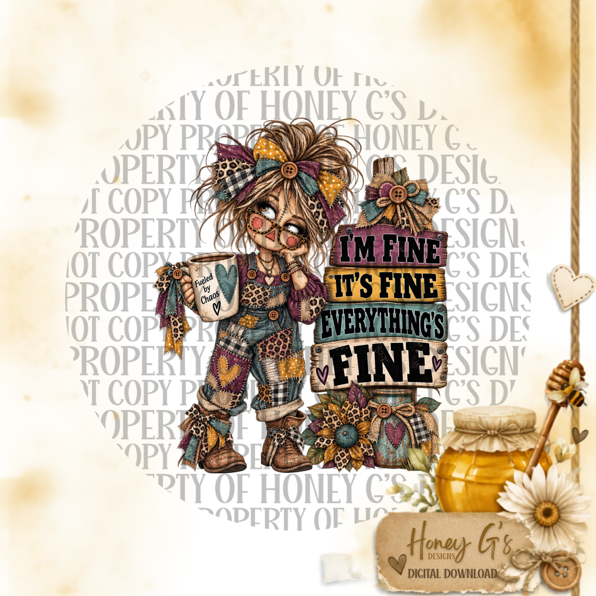 Everything's Fine | She Said What She Said | PNG Digital Download