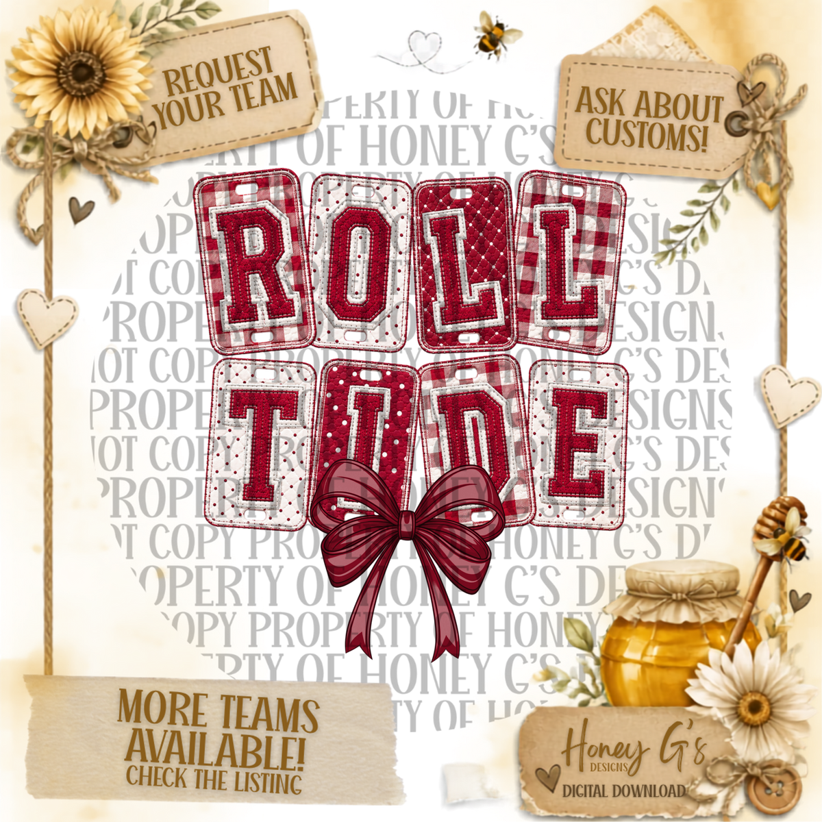 Tailgate Tags | Game Day PNG Digital Download