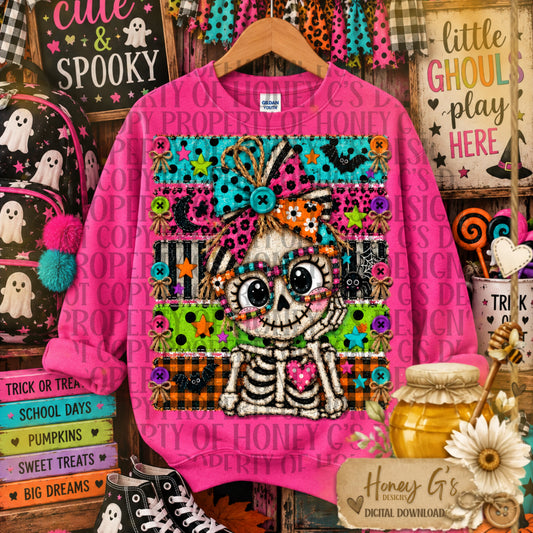 Skelly Sue | The Boo Bunch | Fall PNG Digital Download