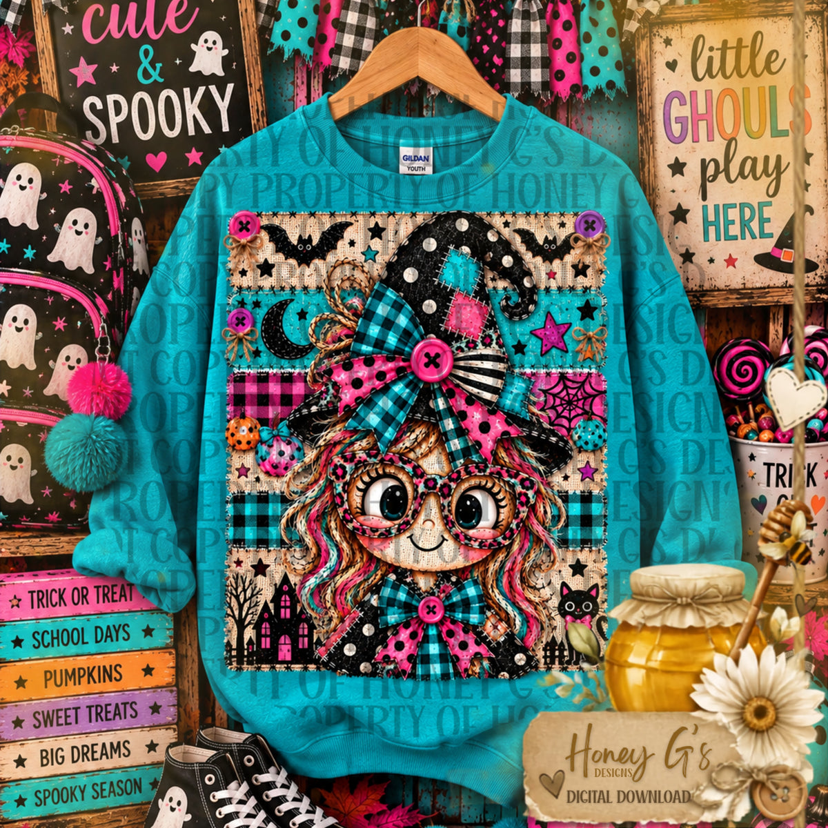 Wizzy Jane | The Boo Bunch | Fall PNG Digital Download