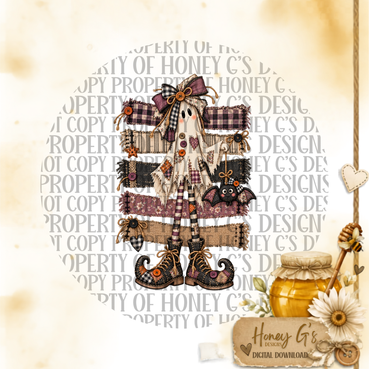 Ghost | The Stitch Fits | Fall PNG Digital Download