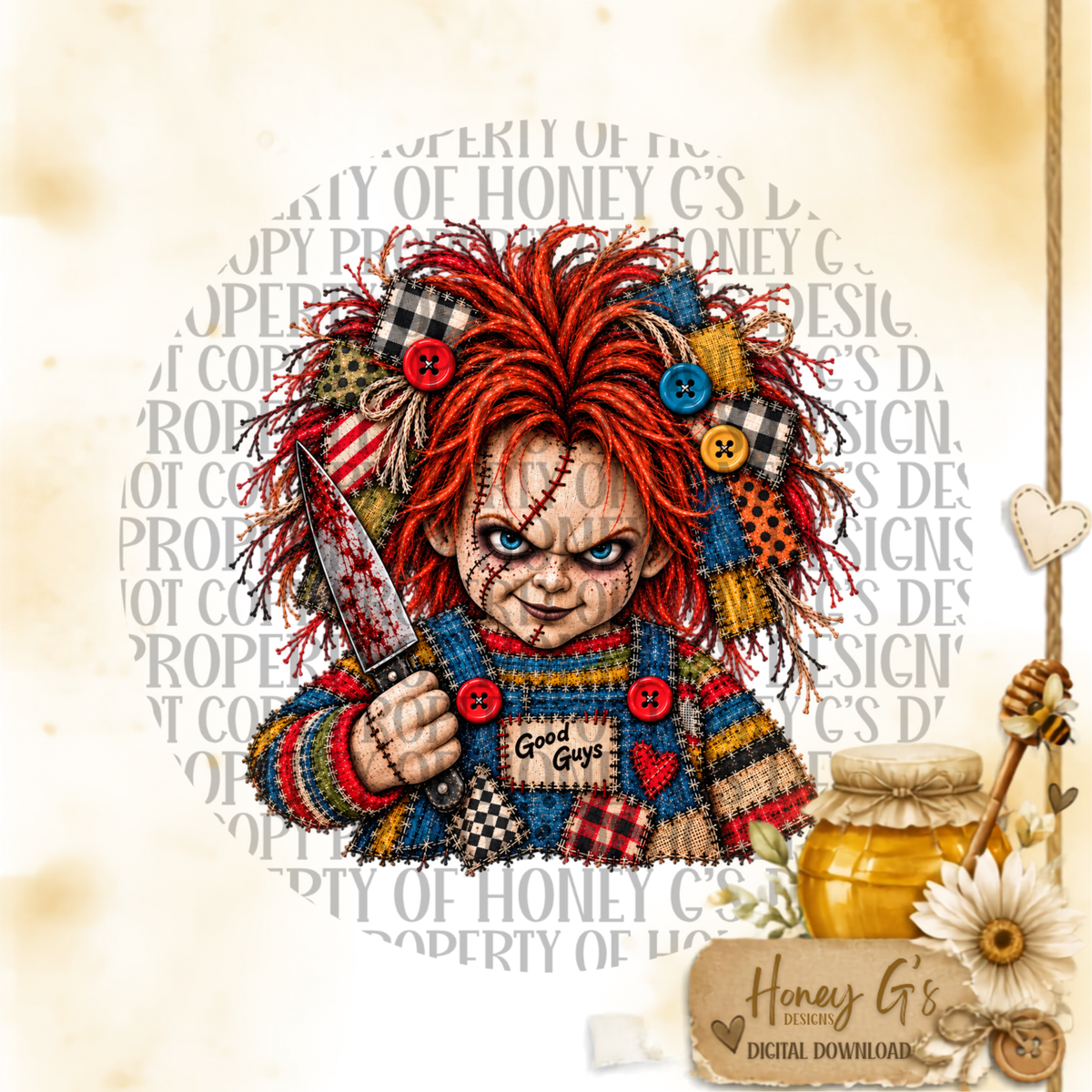 Chucky | The Twisted Cast | Fall PNG Digital Download