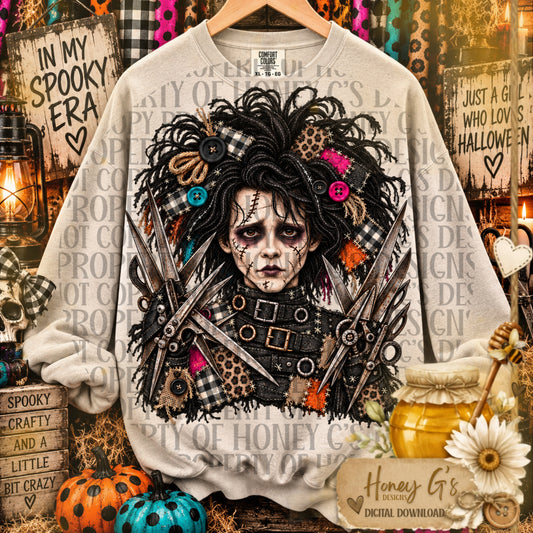 Edward Scissorhands | The Twisted Cast | Fall PNG Digital Download