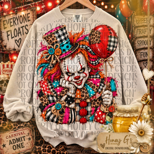 Pennywise | The Twisted Cast | Fall PNG Digital Download