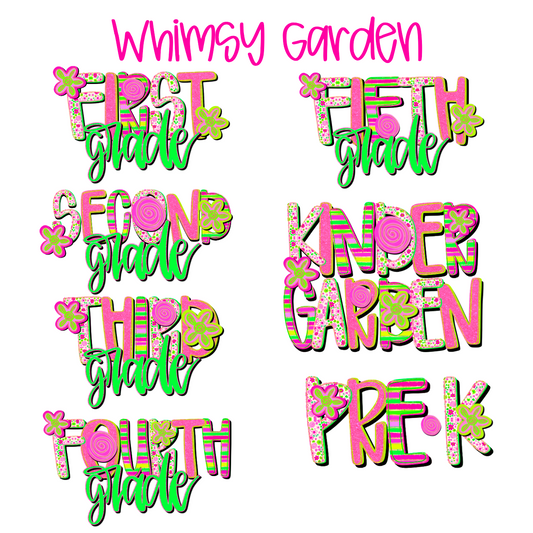 Whimsy Garden School Grades